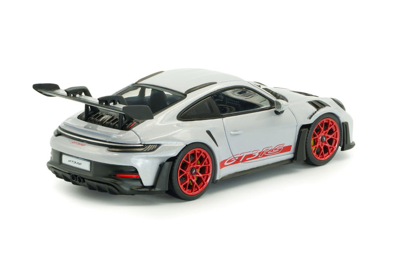 Porsche 911 (992) GT3 RS 2023 Ice Grey Metallic w/Pyro Red 1:43 - 94134