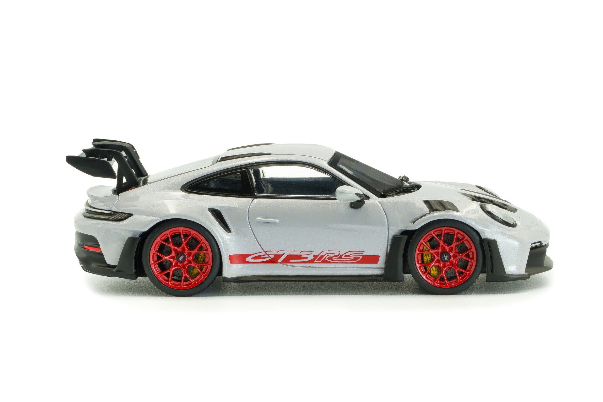 Porsche 911 (992) GT3 RS 2023 Ice Grey Metallic w/Pyro Red 1:43 - 94135