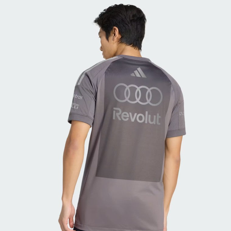 Audi Revolut F1 Team 2026 T-Shirt Team Driver Adidas Gray - 94220