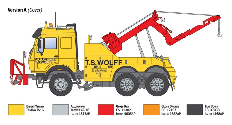 Mercedes Benz MB 2238 6x4 Wrecker Truck Kit 1:24 - 94462