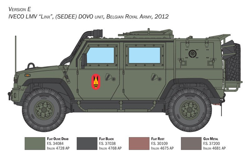 Iveco Defence Vehicles VTLM Lince Kit 1:24 - 94485