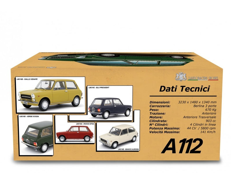 Autobianchi A112 1°Serie 1969-73 Verde Scozia 1:18 - 94537