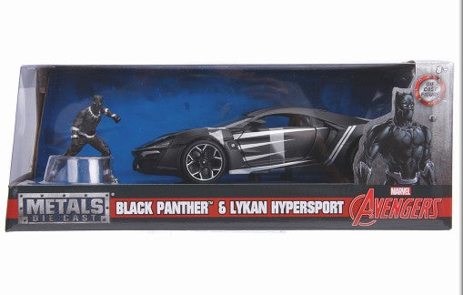 Lykan Hypersport "Black Panther" con personaggio Black Panther 1:24 - 9542