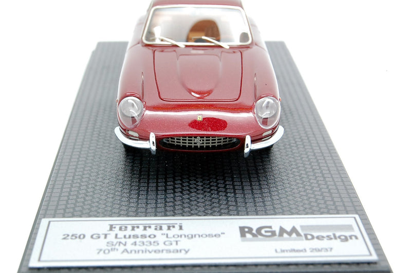 Ferrari 250 GT Lusso S/N 4335 Long Nose 70th Anniversary  Metal Red 1:43 - 9606