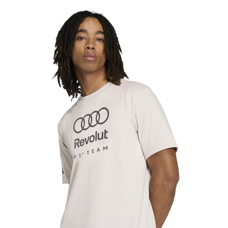 Audi Revolut F1 Team 2026 T-Shirt DNA Graphics Chalk Pearl Adidas-8