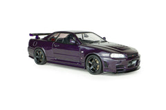 Nissan Skyline GT-R (BNR34) Nismo Parts 2025 purple 1:43-7