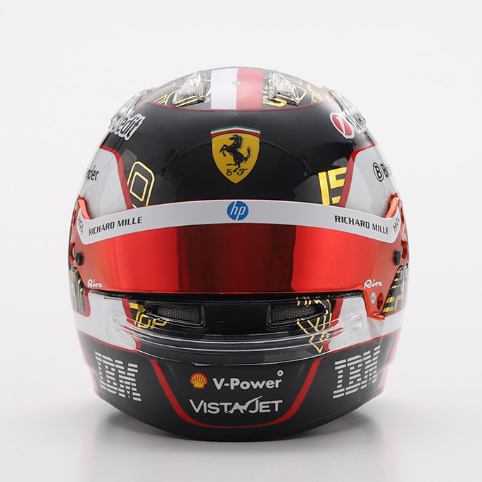 Charles Leclerc Scuderia Ferrari HP 4° Abu Dhabi GP 2025 Helmet 1:5
