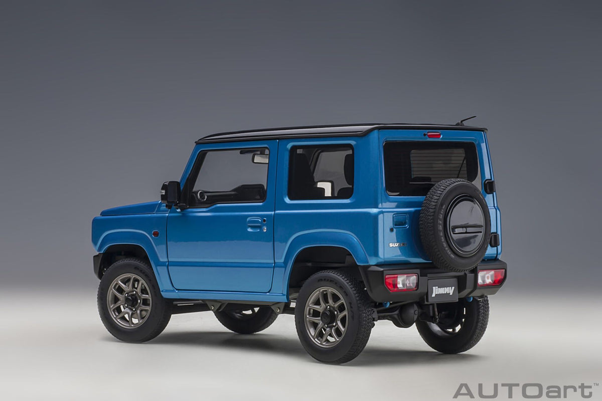 Suzuki Jimny (JB64) RHD 2018 blue metallic - black 1:18-16