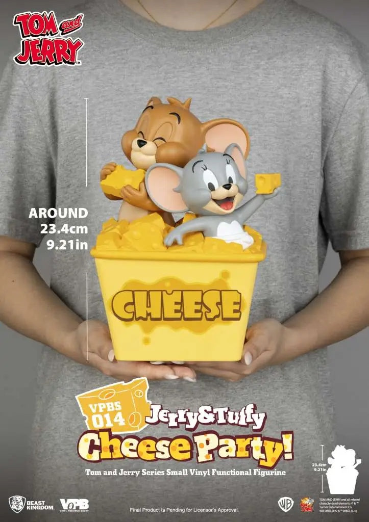 Tom & Jerry Jerry & Tuffy Cheese Party Vinyl Bank Salvadanaio-6