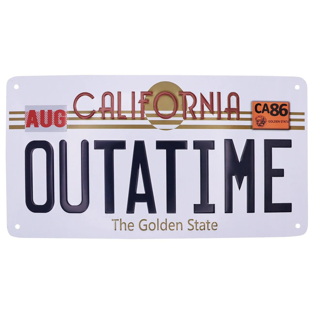 Back To The Future Targa License Plate Official Replica 15 x 28cm