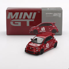 LB-WORKS x Abas Works ABARTH 595 Red 1:64-1