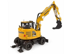 Komatsu PW138MR-11 Wheeled Excavator Yellow 1:50-4