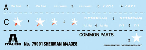 Sherman M4A3E8 Fury Starter Set Kit 1:56-3