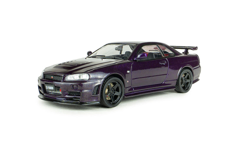 Nissan Skyline GT-R (BNR34) Nismo Parts 2025 purple 1:43-2