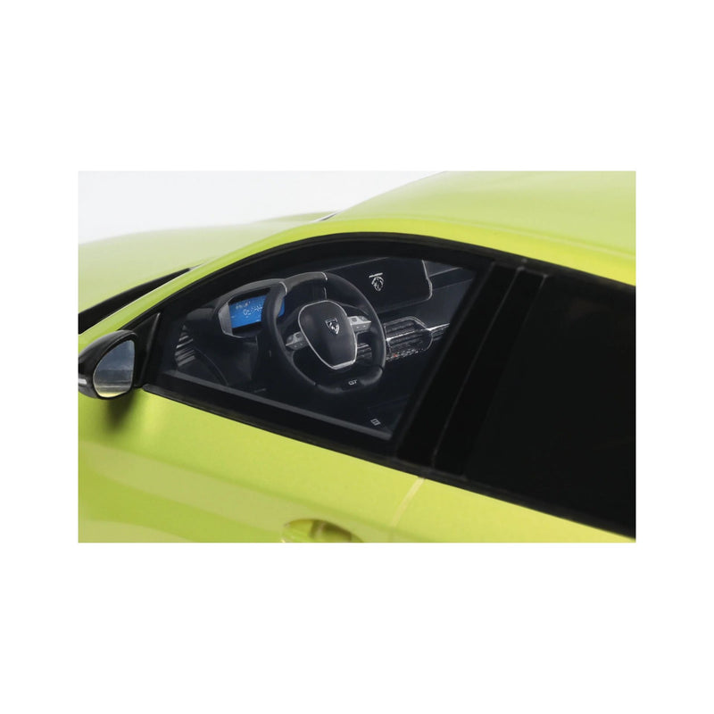 Peugeot e-208 GT 2024 Jaune Agueda 1:18-8