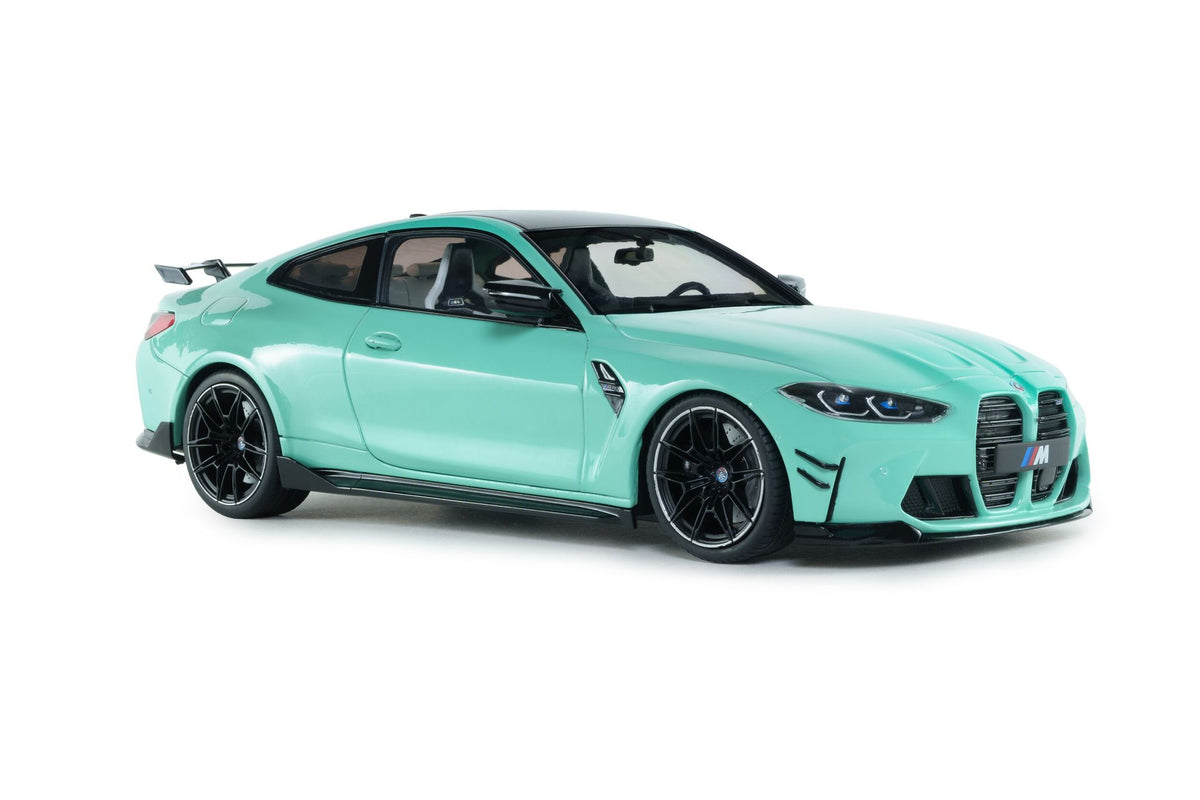 BMW M4 Competition (G82) 2024 with Performance Parts mint green 1:18-7