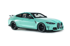 BMW M4 Competition (G82) 2024 with Performance Parts mint green 1:18-7
