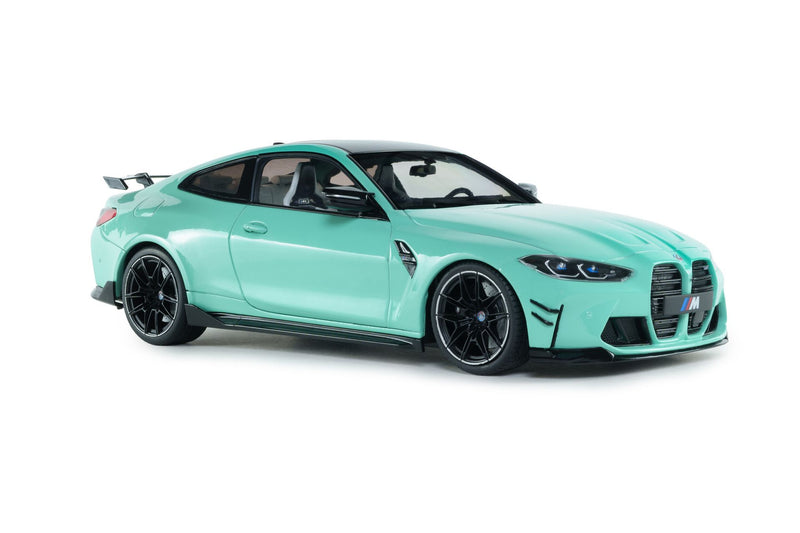 BMW M4 Competition (G82) 2024 with Performance Parts mint green 1:18-7