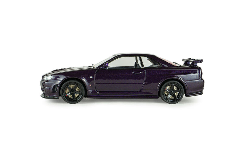 Nissan Skyline GT-R (BNR34) Nismo Parts 2025 purple 1:43-3