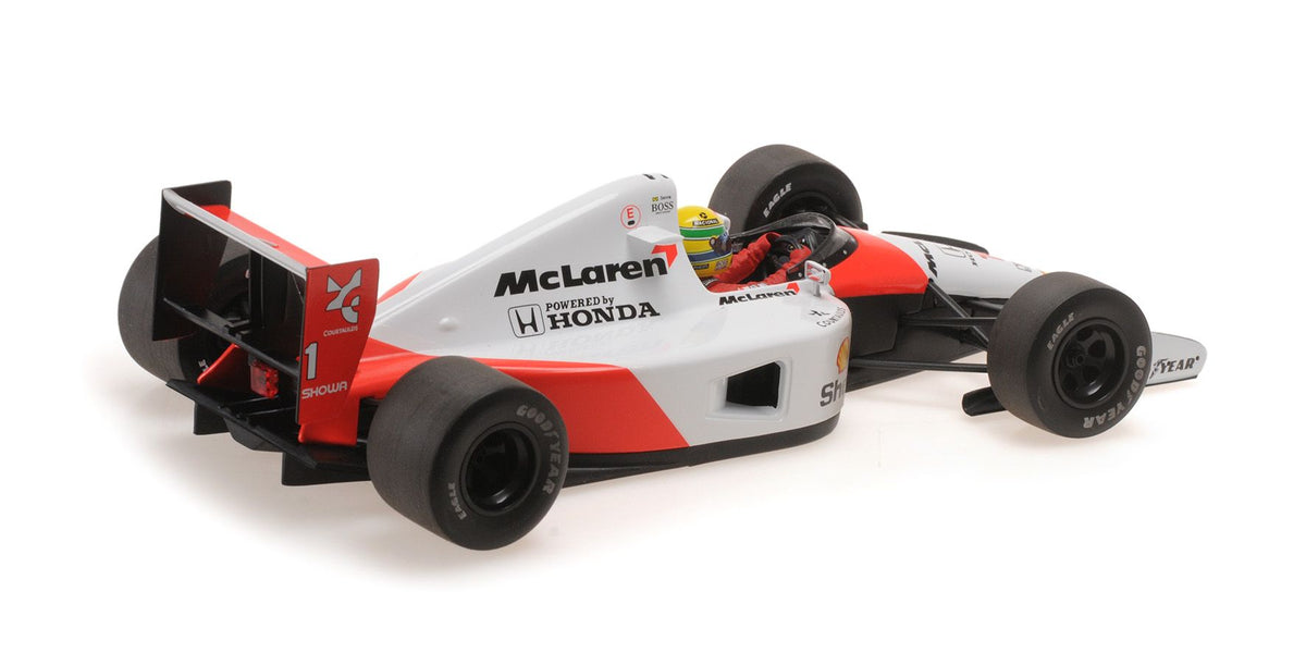 Mclaren Honda MP 4/6 F1 1991 World Champion Ayrton Senna 1:18 Dirty 994pz-2