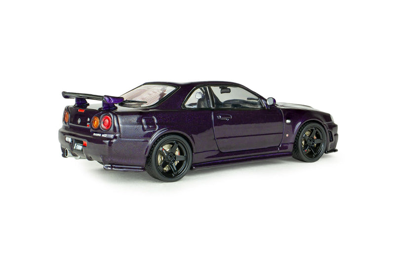 Nissan Skyline GT-R (BNR34) Nismo Parts 2025 purple 1:43-5