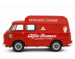 Alfa Romeo F12 Autocarro Tetto Sopralzato 1967 Servizio Corse Rosso 1:18-3
