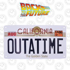 Back To The Future Targa License Plate Official Replica 15 x 28cm-2