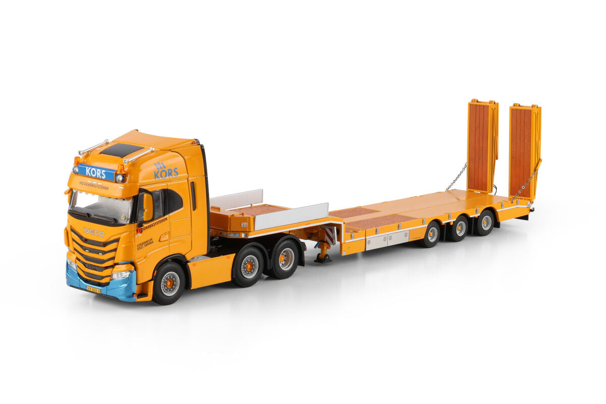 IvecoS-WAY AS High 2024 Twin Steer + Low Loader Kors Hoogwerksystemen 1:50