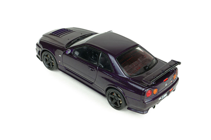 Nissan Skyline GT-R (BNR34) Nismo Parts 2025 purple 1:43-10