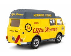 Alfa Romeo F12 Autocarro Tetto Sopralzato 1967 Assistenza Clienti Giallo 1:18-2
