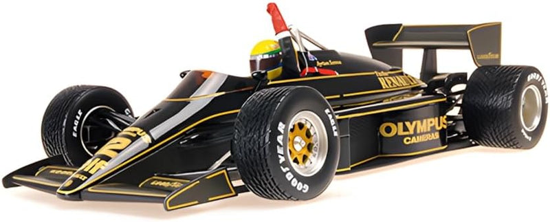 Lotus Renault 97T Winner Portugal Gp 1985 First Victory Ayrton Senna 1:18-4