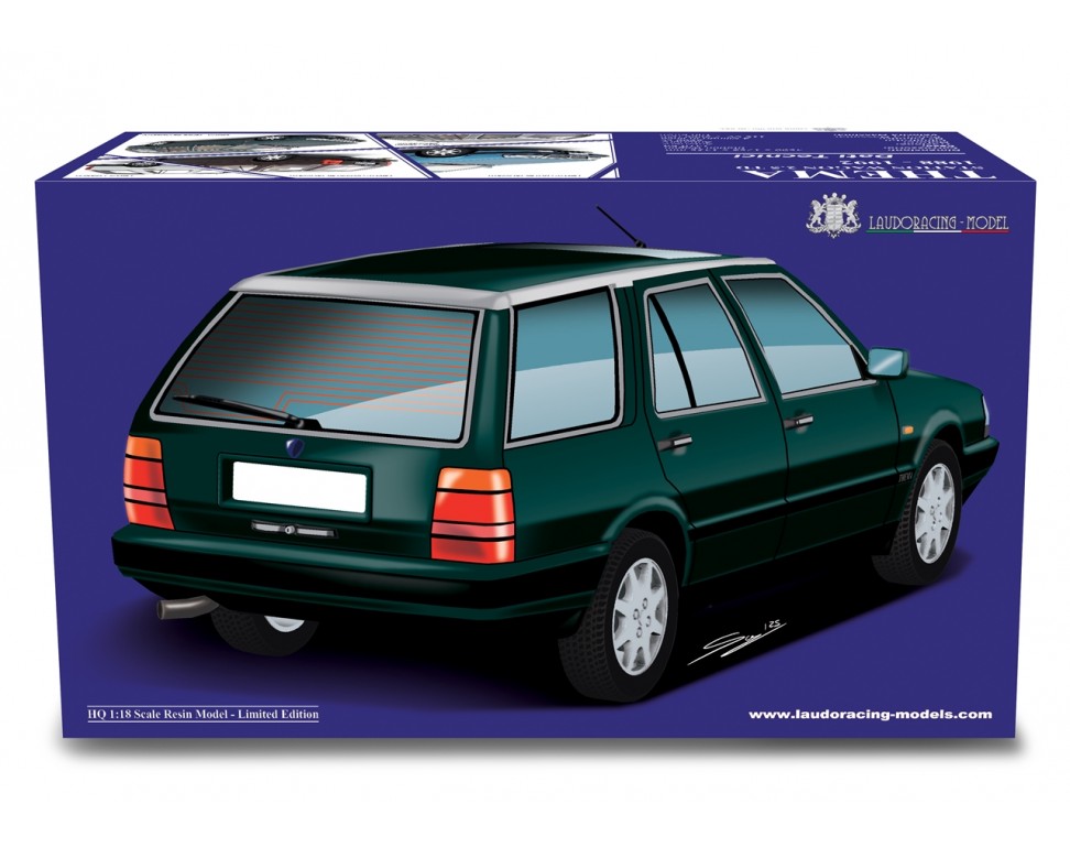 Lancia Thema Station Wagon T.D. 1988-92 Bordeaux Metallizzato 1:18-24