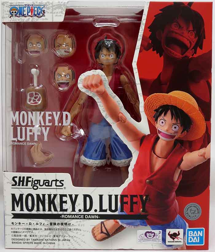 One Piece Monkey D. Luffy Romance Dawn Shf Bandai-11