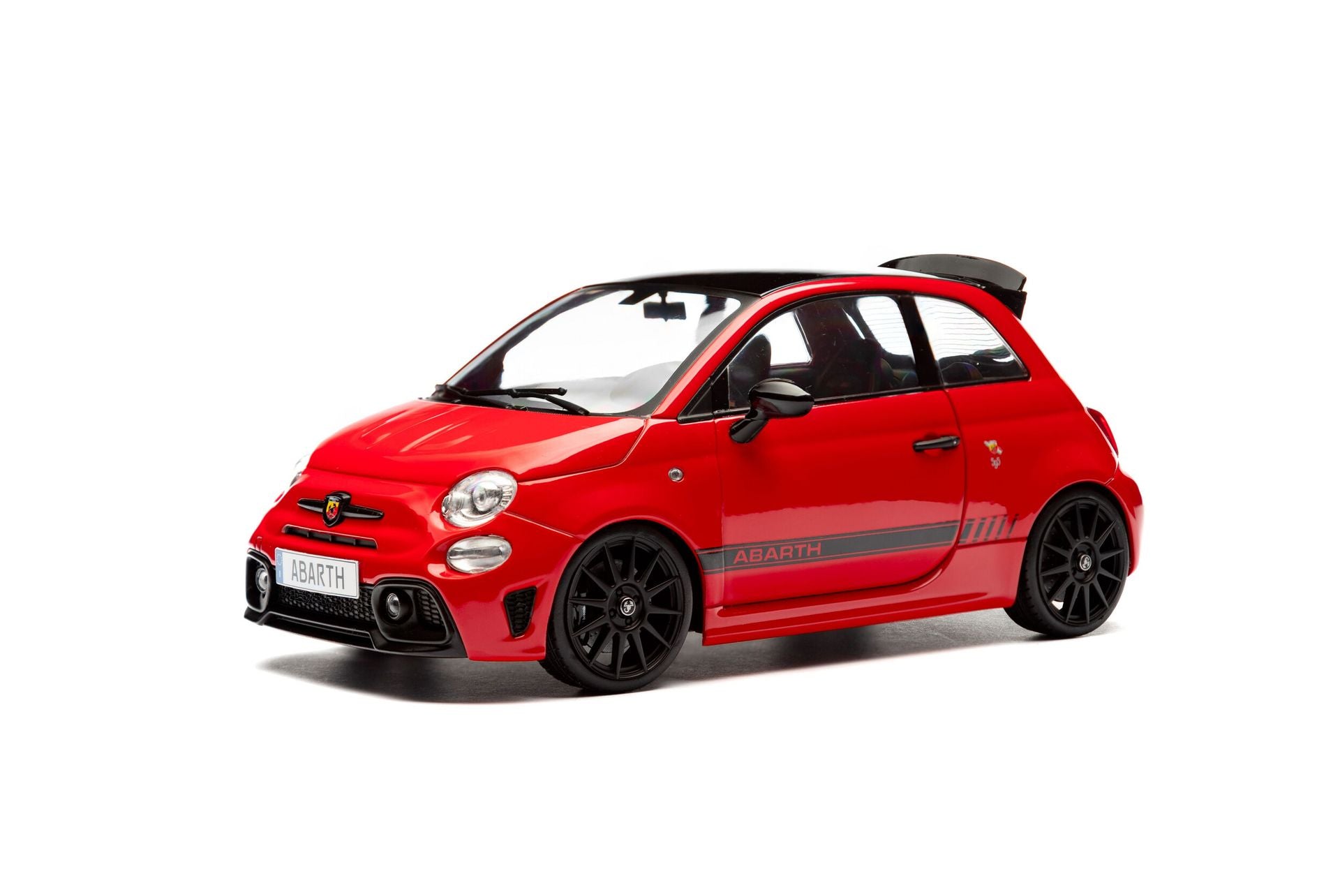 Fiat F595 Abarth 2023 Solido Works Red 1:18-2