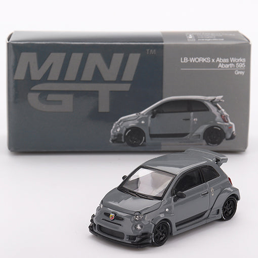 Abarth 595 LB-WORKS x Abas Works Grey 1:64-1