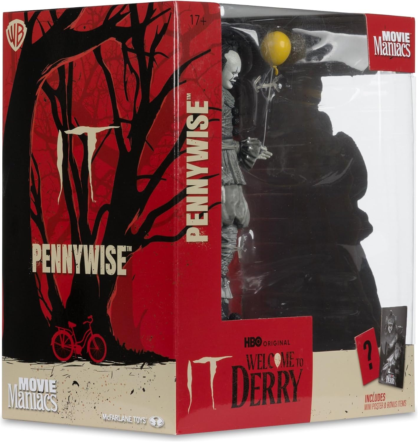 Pennywise Black&white Movie Maniacs "Welcome to Derry" AF 15cm-h-7