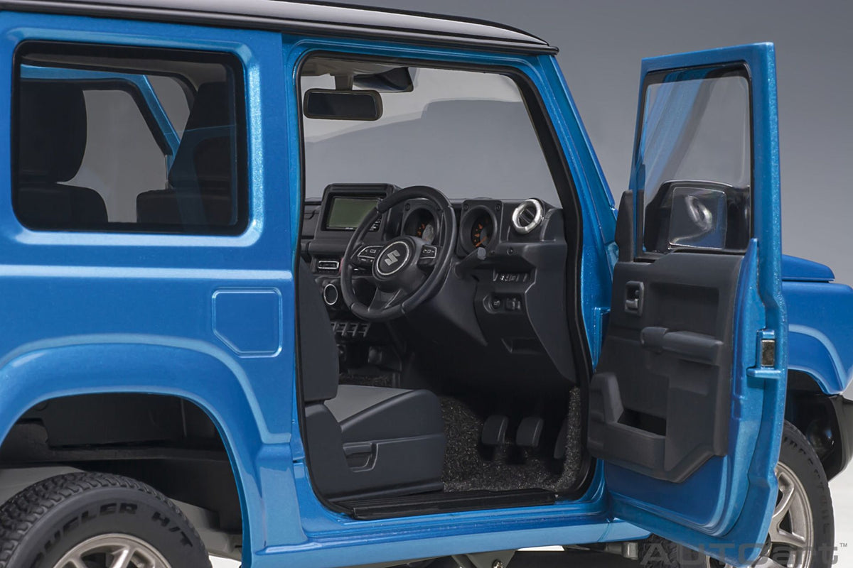 Suzuki Jimny (JB64) RHD 2018 blue metallic - black 1:18-21