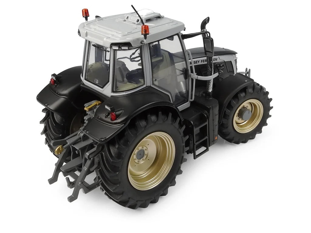 Massey Ferguson MF 7S.210 2022 Matt Black With Gold Rims 1:32-2