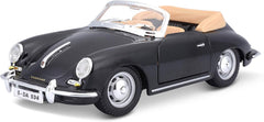 Porsche 356B Cabriolet (1961) Black 1:24-1