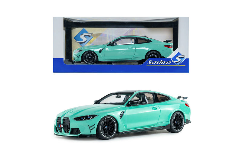 BMW M4 Competition (G82) 2024 with Performance Parts mint green 1:18-12