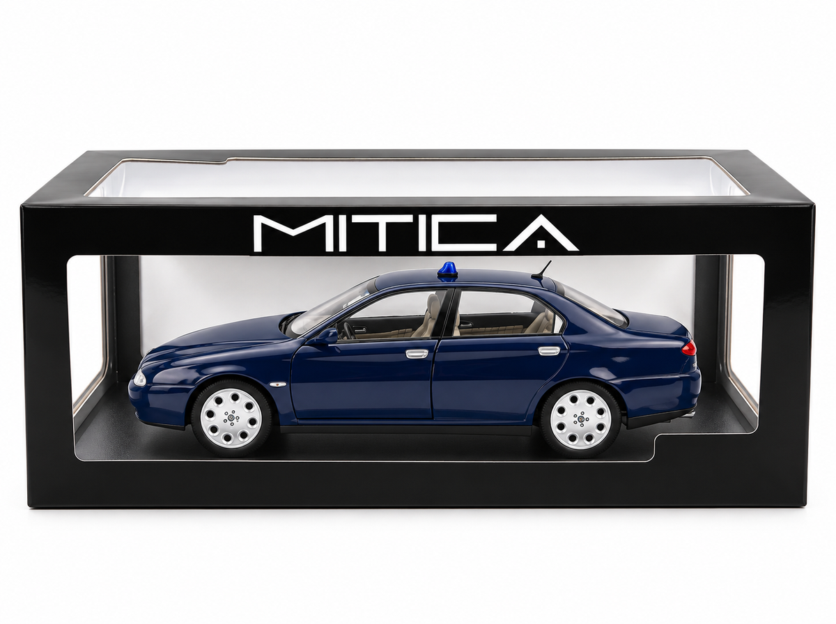 Alfa Romeo 166 2.0 Twin Spark 1998 Vettura di Servizio Blu 1:18-1