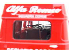 Alfa Romeo F12 Autocarro Tetto Sopralzato 1967 Servizio Corse Rosso 1:18-8
