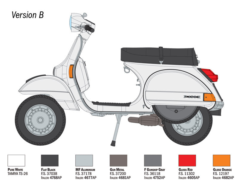 Vespa Piaggio PX 125-150 anno 1978 Kit Italeri 1:9-5