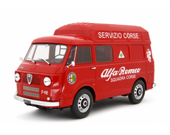 Alfa Romeo F12 Autocarro Tetto Sopralzato 1967 Servizio Corse Rosso 1:18-1