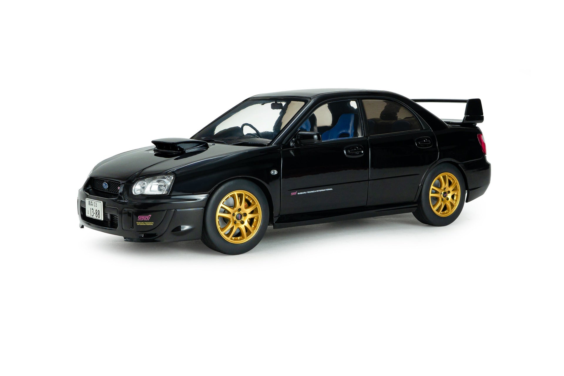 Subaru Impreza WRX STI 2004 pearl black 1:18-11