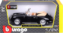Porsche 356B Cabriolet (1961) Black 1:24-4